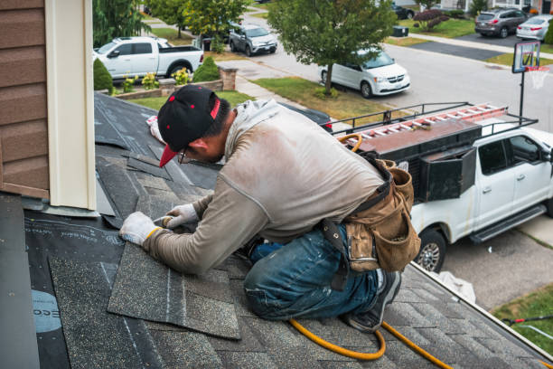 Professional Gutter Repair And Installation technician working in Browntown, PA
